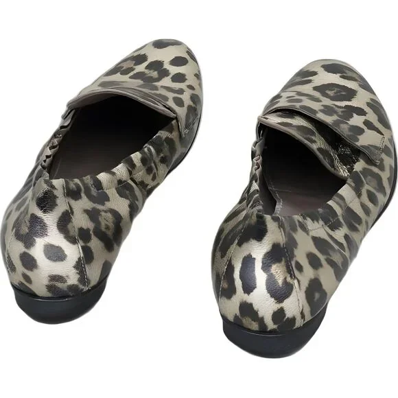 AGL Women's Leopard Print Ballet Flats EU 36